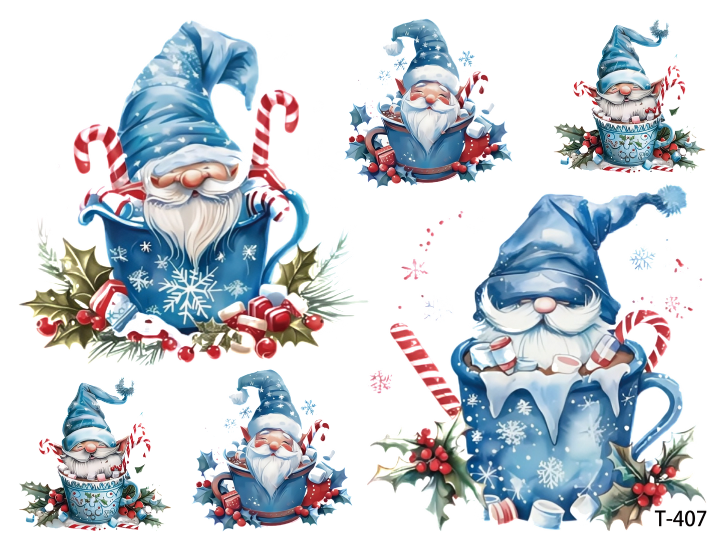 T401-T408 3D pre-cut embossed sticker 1pcs(4.92*3.74 inch) T407