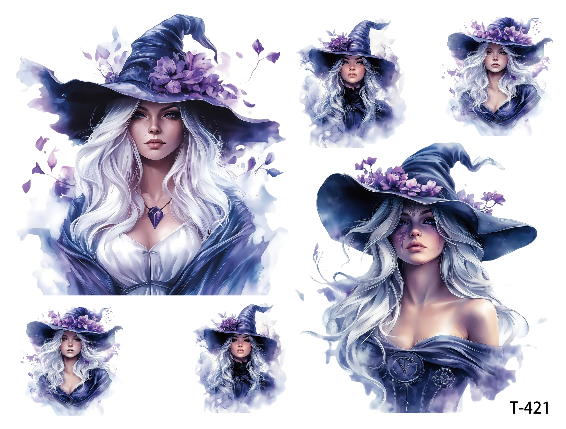 T421-T430 3D pre-cut embossed sticker 1pcs(4.92*3.74 inch) T421