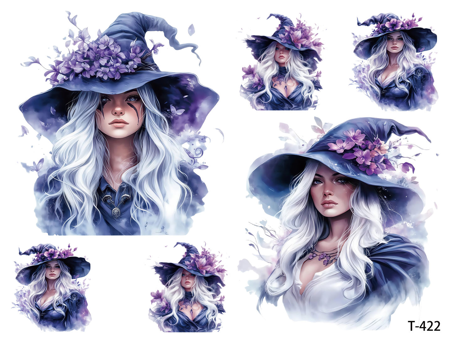 T421-T430 3D pre-cut embossed sticker 1pcs(4.92*3.74 inch) T422