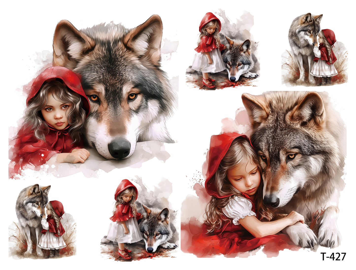 T421-T430 3D pre-cut embossed sticker 1pcs(4.92*3.74 inch) T427