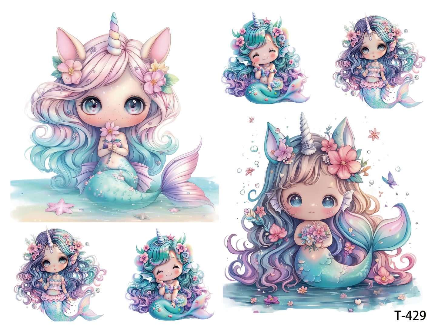 T421-T430 3D pre-cut embossed sticker 1pcs(4.92*3.74 inch) T429