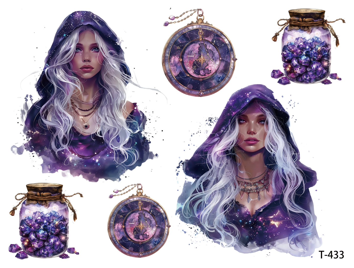 T431-T440 3D pre-cut embossed sticker 1pcs(4.92*3.74 inch) T433