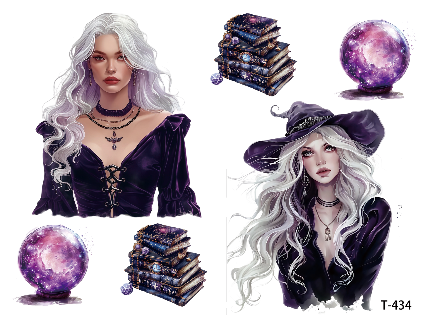 T431-T440 3D pre-cut embossed sticker 1pcs(4.92*3.74 inch) T434