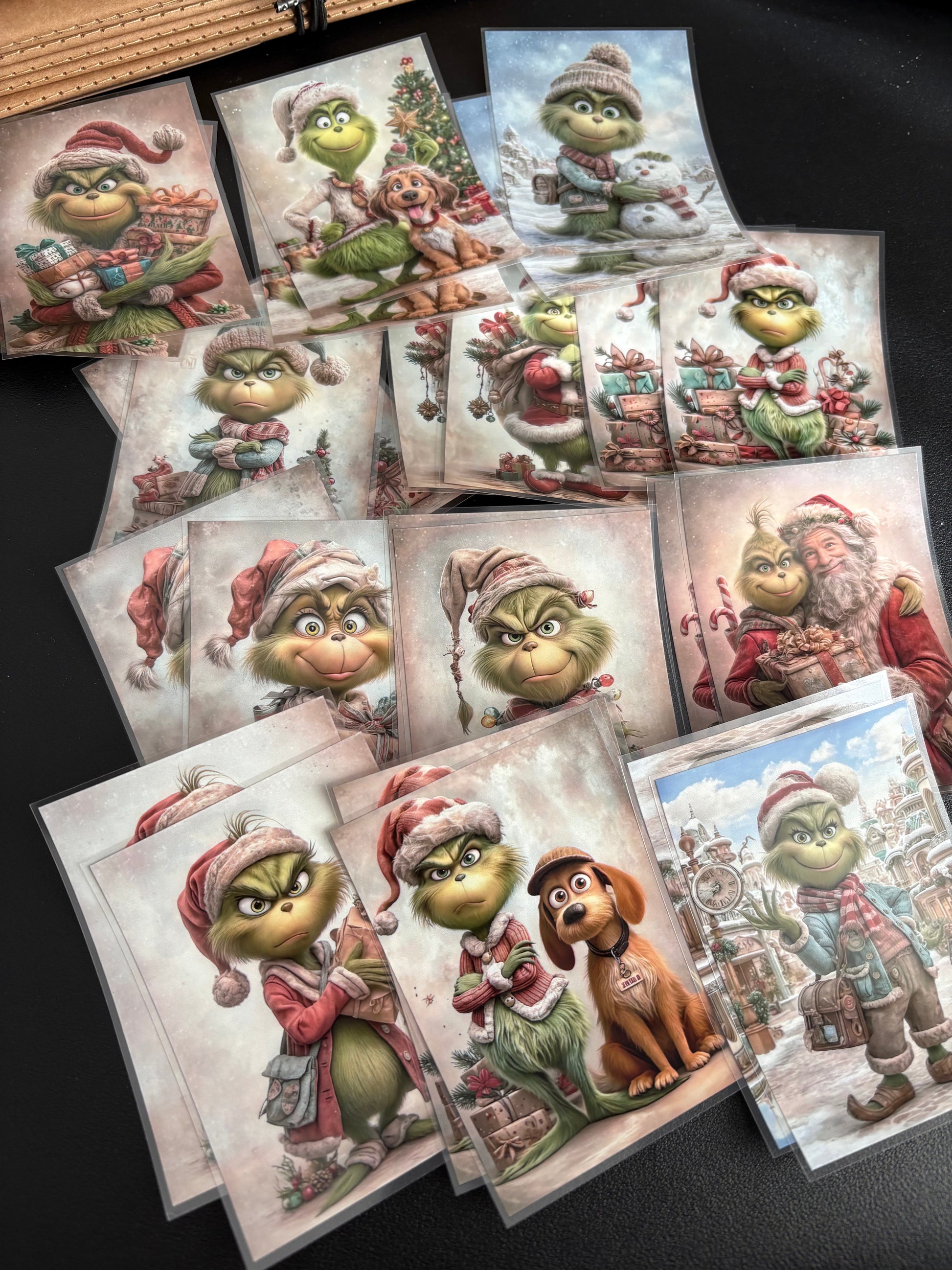 X08 PET background sticker junk journal, scrapbooking,bullet journal, card making 1pack 24 pcs (pattern size 6.4*8.7 cm)