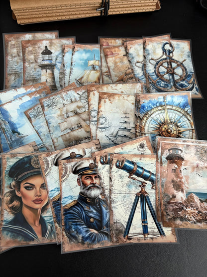 X13 PET background sticker junk journal, scrapbooking,bullet journal, card making 1pack 24 pcs (pattern size 6.4*8.7 cm)