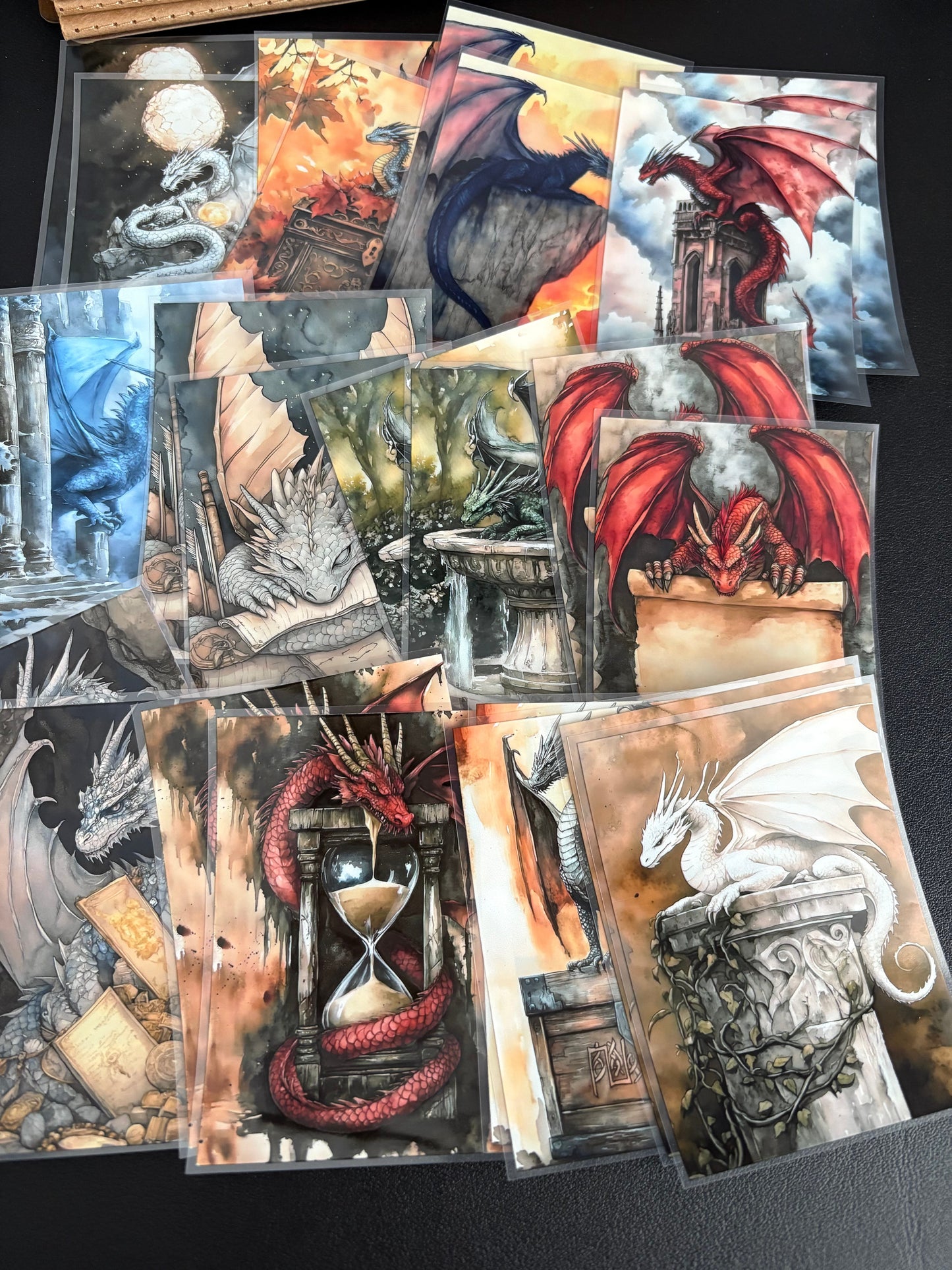 X16 PET background sticker junk journal, scrapbooking,bullet journal, card making 1pack 24 pcs (pattern size 6.4*8.7 cm)