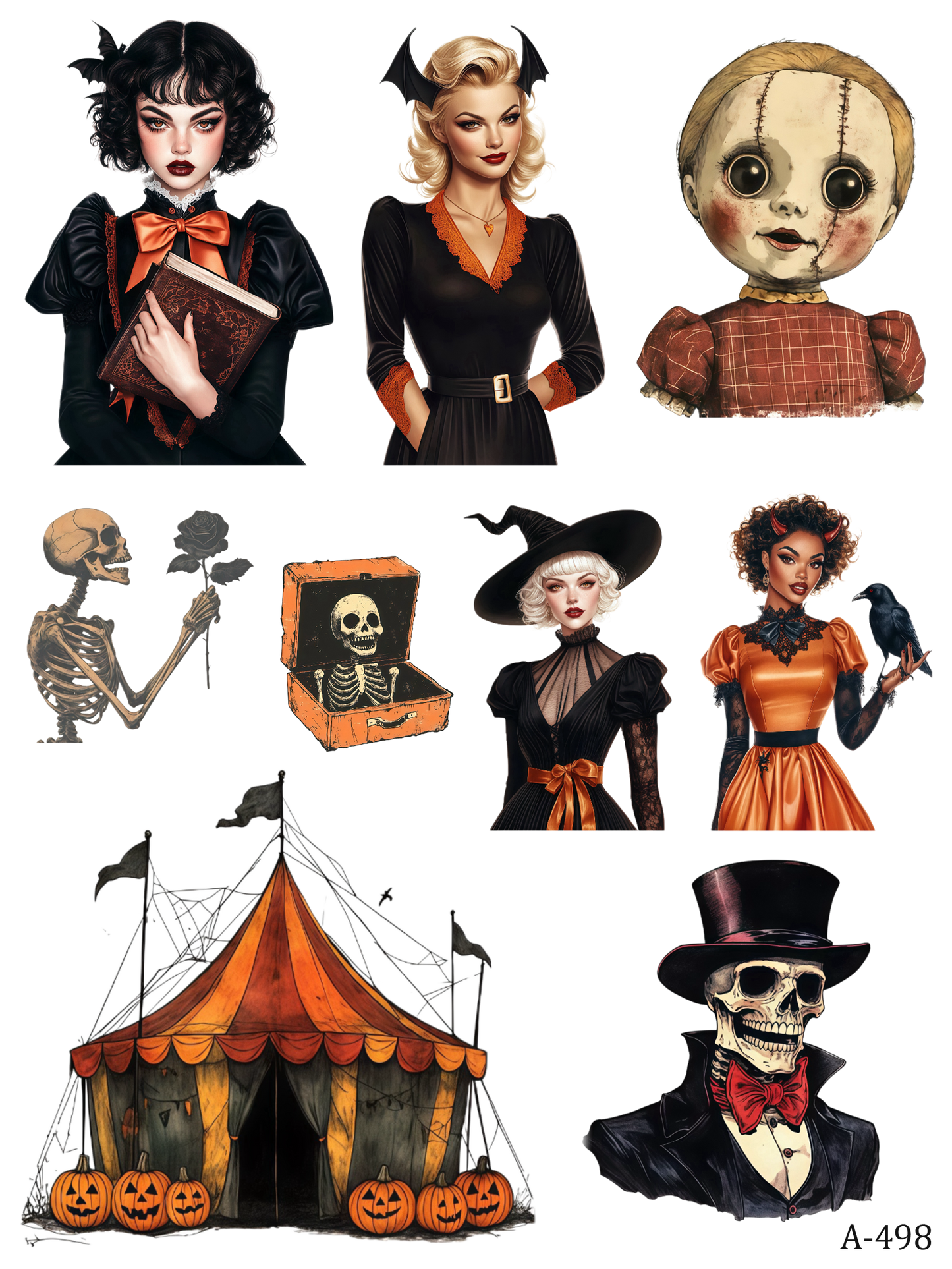 A490-A498 embossed sticker A498 pre-cut embossed sticker (5.91*7.87 inch)