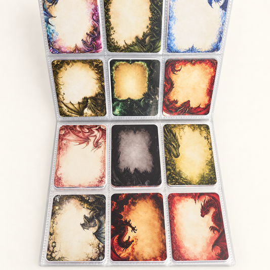 Dragon frame border background ATC cards  bundle