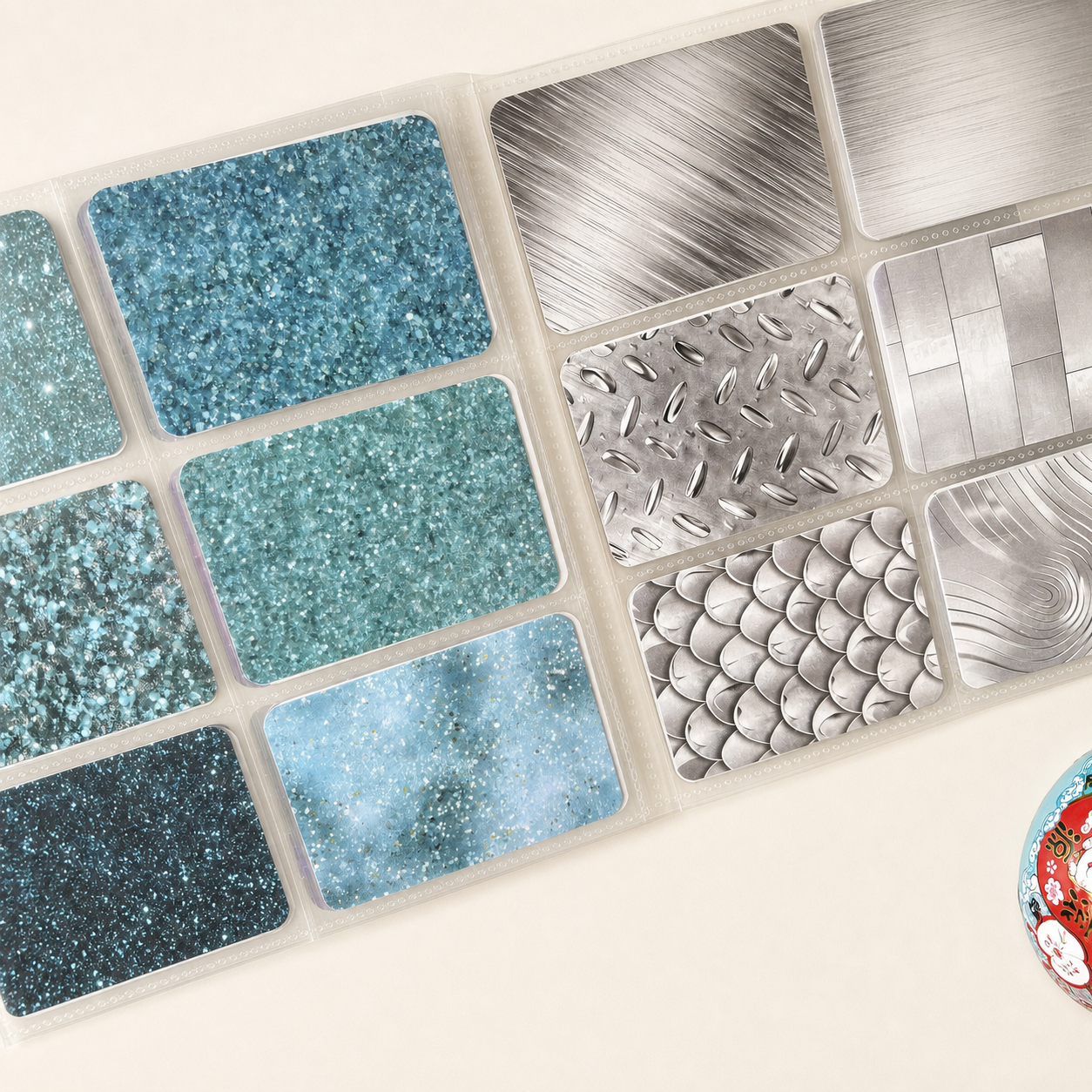 Colorful colors, starry sky, stars background ATC cards bundle