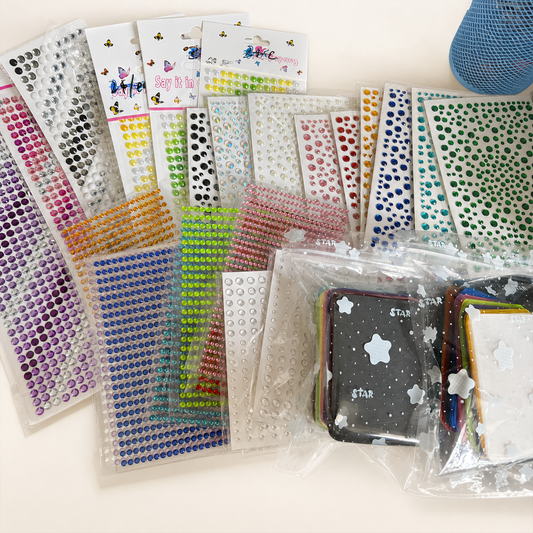 Diamond crystal sticker for journal scrapbook ATCcard