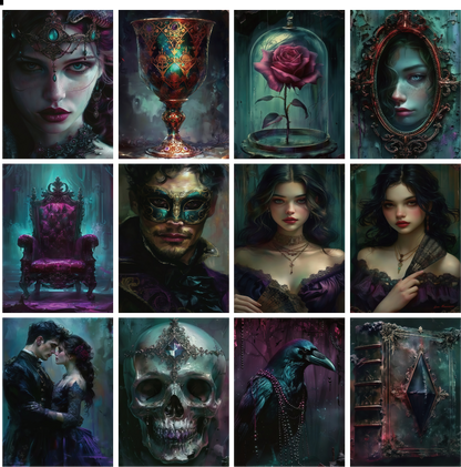 X02 PET background sticker junk journal, scrapbooking,bullet journal, card making 1pack 24 pcs (pattern size 6.4*8.7 cm)