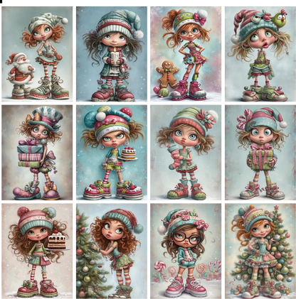 X09 PET background sticker junk journal, scrapbooking,bullet journal, card making 1pack 24 pcs (pattern size 6.4*8.7 cm)