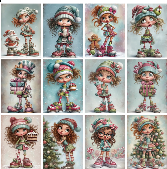 X09 PET background sticker junk journal, scrapbooking,bullet journal, card making 1pack 24 pcs (pattern size 6.4*8.7 cm)