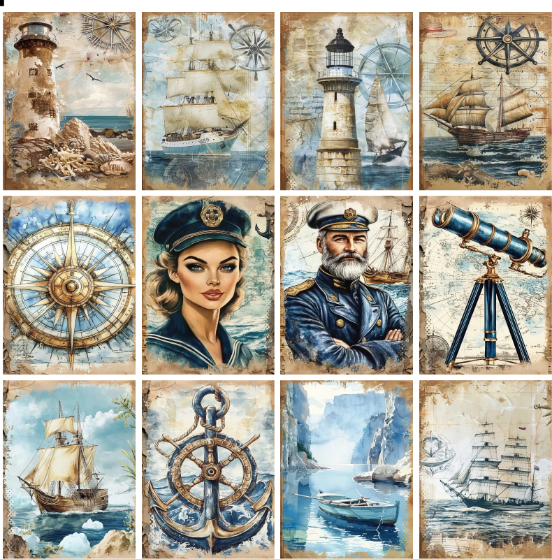 X13 PET background sticker junk journal, scrapbooking,bullet journal, card making 1pack 24 pcs (pattern size 6.4*8.7 cm)